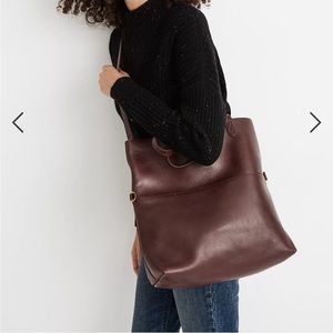 NWOT Madewell Foldover Transport Tote in Deep Plum
